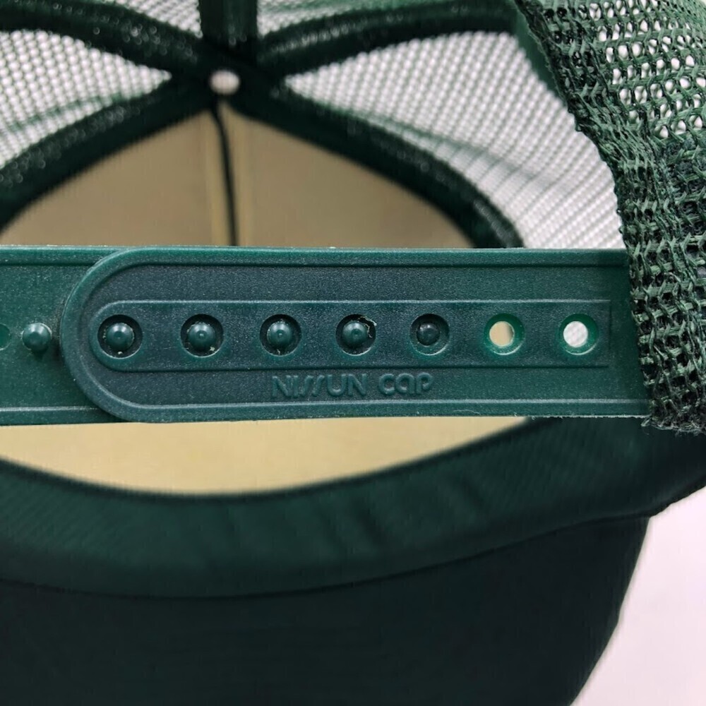 Vintage Flyers Green Mesh Trucker Nissun Baseball Cap Hat Mid Century Snapback - Picture 8 of 10